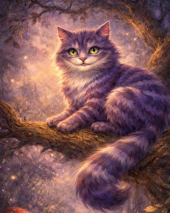Cheshire Cat costume illustration
