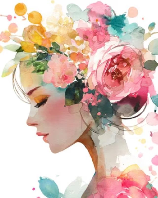 Flowers costume illustration