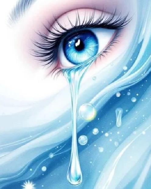 Tear Drops costume illustration