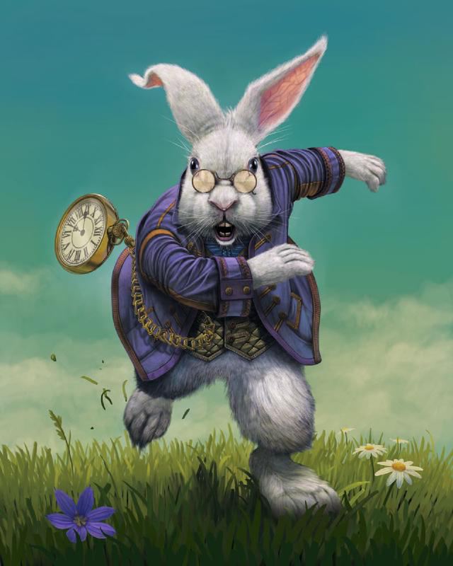 White Rabbit costume illustration